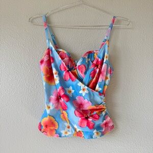 Vintage Sun Break Swimsuit Top Built in Bra